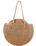 Straw Woven Round Woman's Shoulder Bag