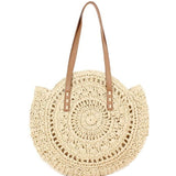 Straw Woven Round Woman's Shoulder Bag