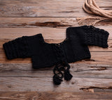 Handmade Crochet 2 Piece Top and Skirt Women Swimwear